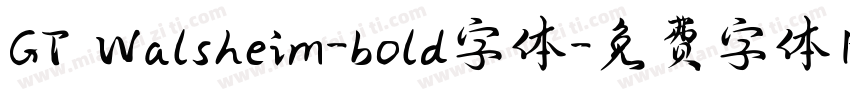 GT Walsheim-bold字体字体转换